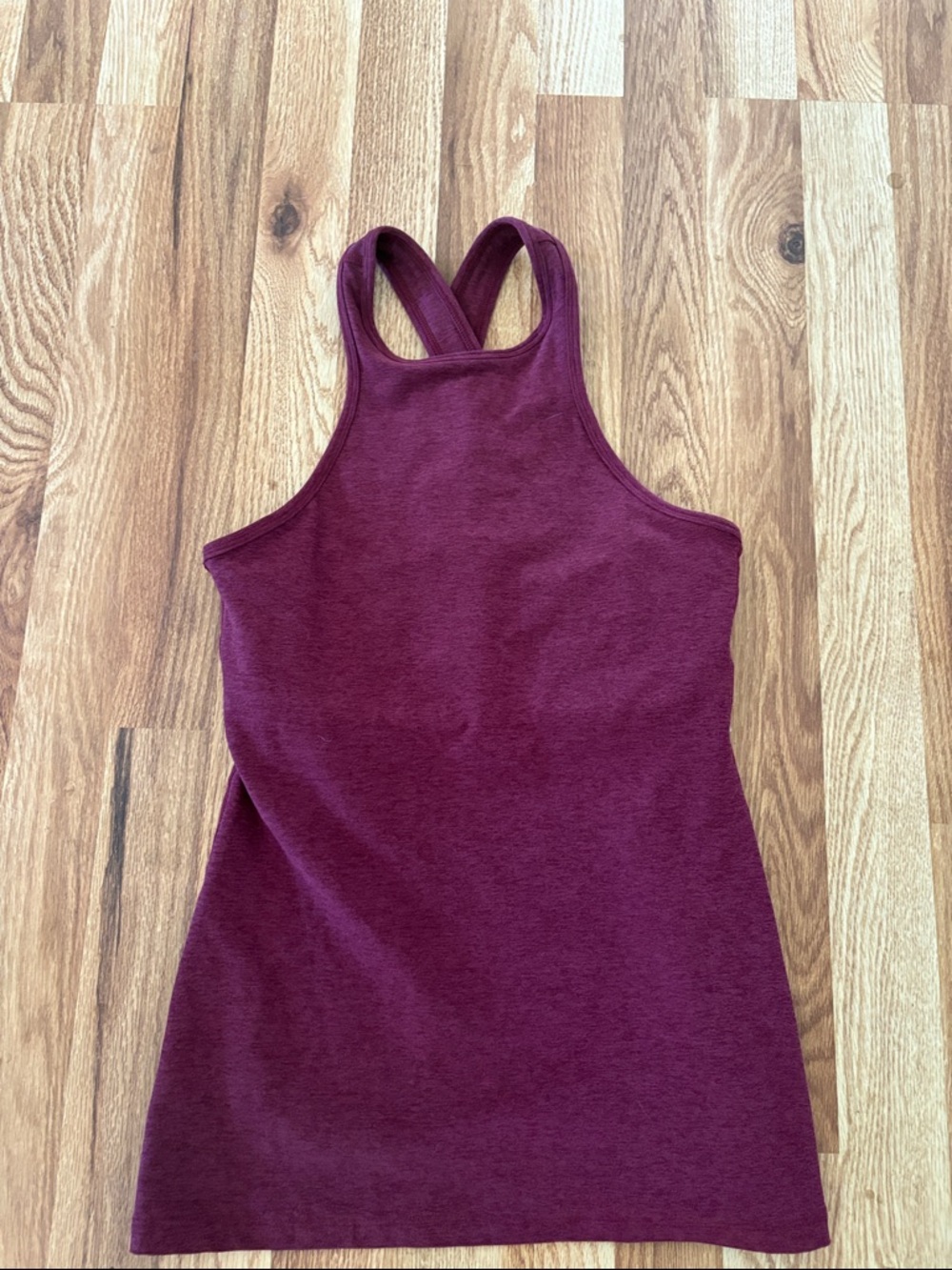 Beyond Yoga | Cross Back High Neck Tank | S